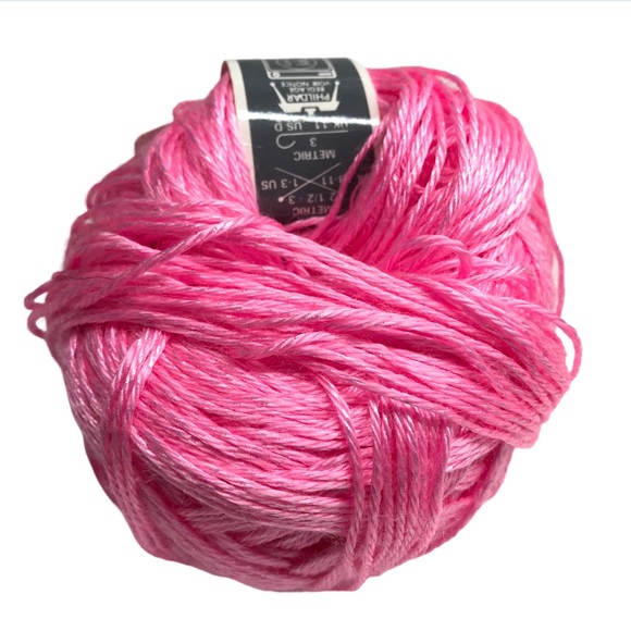 Vintage Phildar Other - 4/$20 Vintage Pink Acrylic Blend Phildar Int. Canelis 158 Yarn 50g 128yds